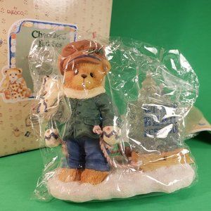 Cherished Teddies 269786 James Sled Chrismas IOB